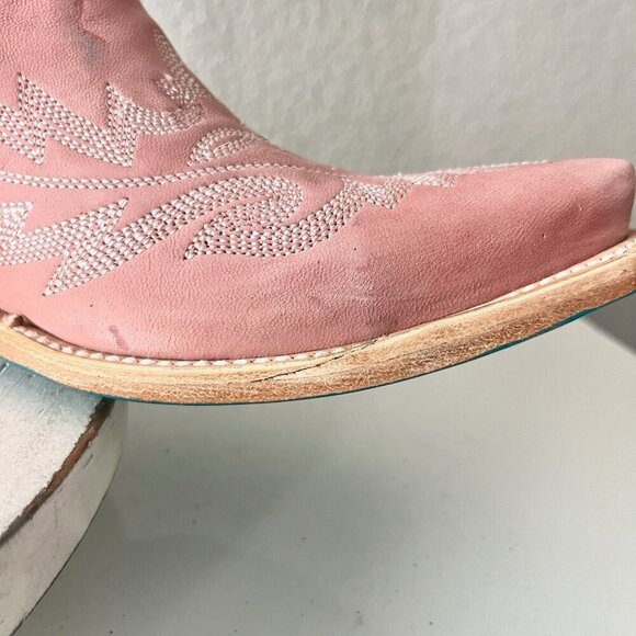 Lane LEXINGTON Over the Knee Womens Cowboy Boots 7.5 Pink Western Cowgirl Tall - Picture 12 of 16